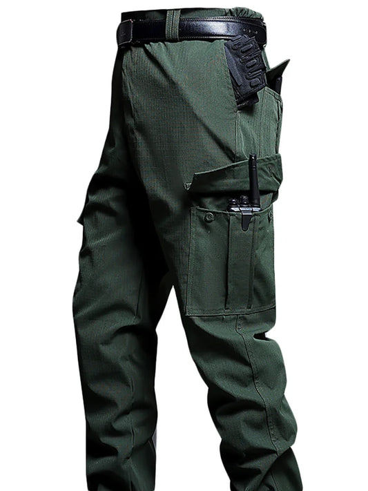 New Work Cargo Pant Men Wear-Resistant Stretch Tactical Trousers Casual Breathable Multi-Pocket Outdoor Waterproof Training Pant