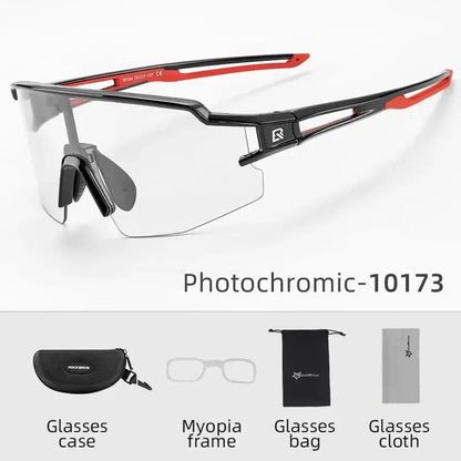 Cycling Glasses Photochromic Glasses Bicycle Glasses Eyewear Goggles Windproof Bicycle Outdoor Sports Sunglasses