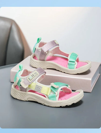Children's Sandals Boys Girls Breathable Summer Sport for Outdoor Beach Shoes Open-Toe Comfortable Walking Sandalies Size 30-38