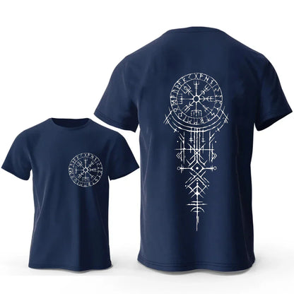 Viking Runic Compass Graphic T Shirts Funny Trip Tshirts Short Sleeve Tops Fashion Casual Harajuku T-shirts Men Brand T-shirts