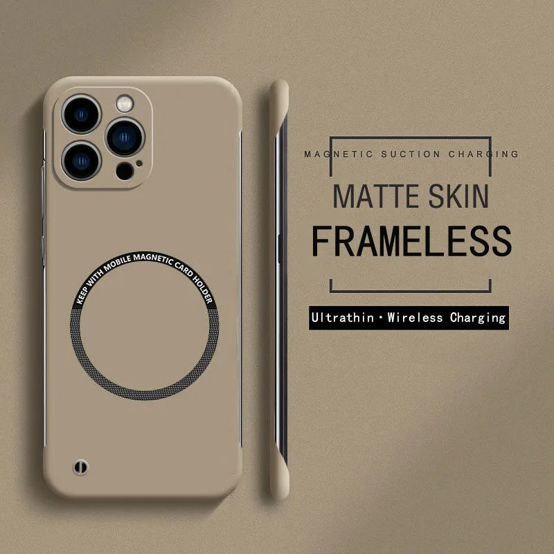 Magnetic For Magsafe Slim Case For iPhone 16 15 Pro Plus 15Pro 16Pro Max Wireless Charging Hard PC Matte Back Cover