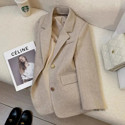 Women's Small Blazer Jacket 2026 Spring Autumn Fashion be all-match Ladies Suit Coat Design Sense high quality Lady Outerwear