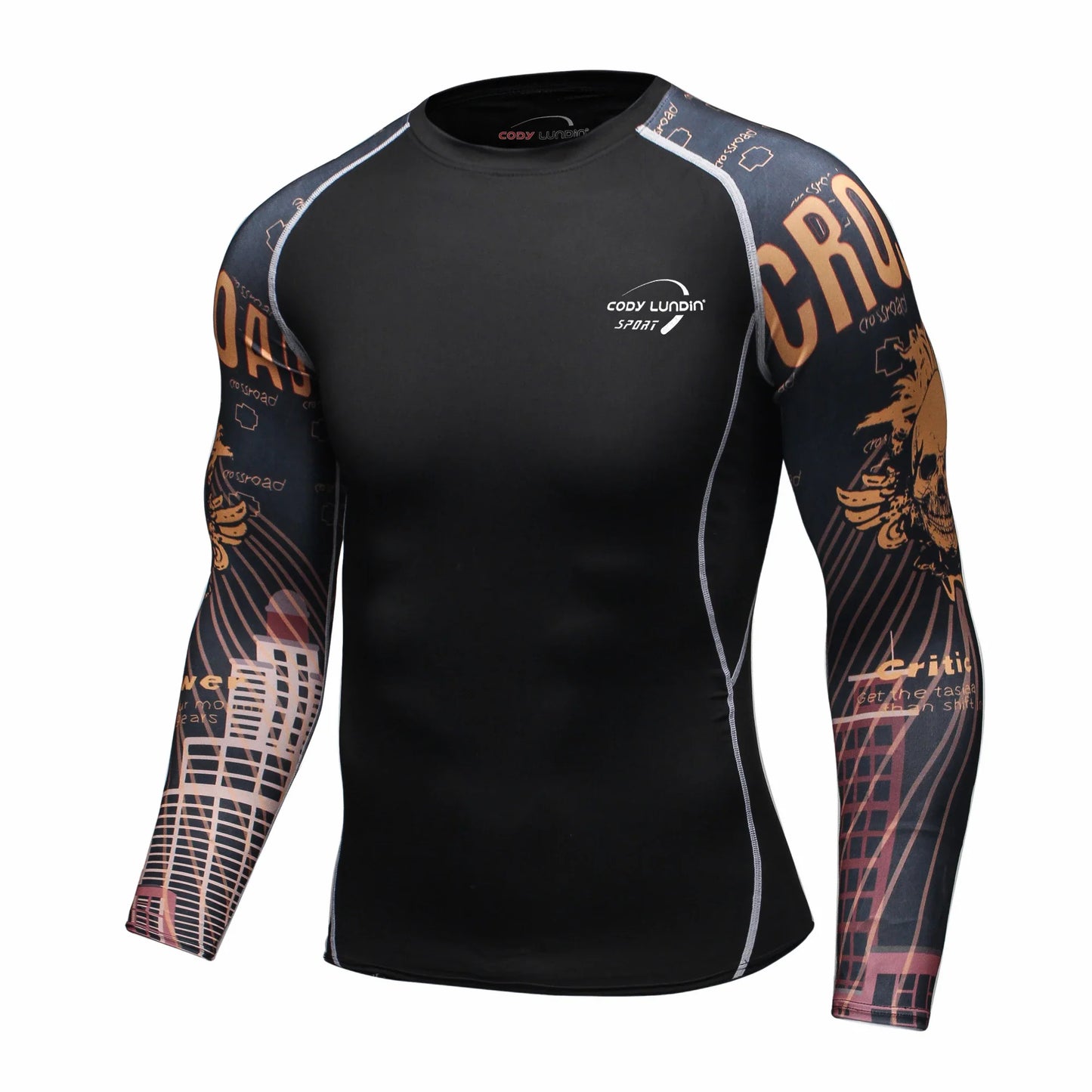 Cody Lundin Men Long Sleeve Compression Athletic Workout Shirt Water Sports UPF 50+ Rash Guard High Quality Jiu Jitsu Gi BJJ Top