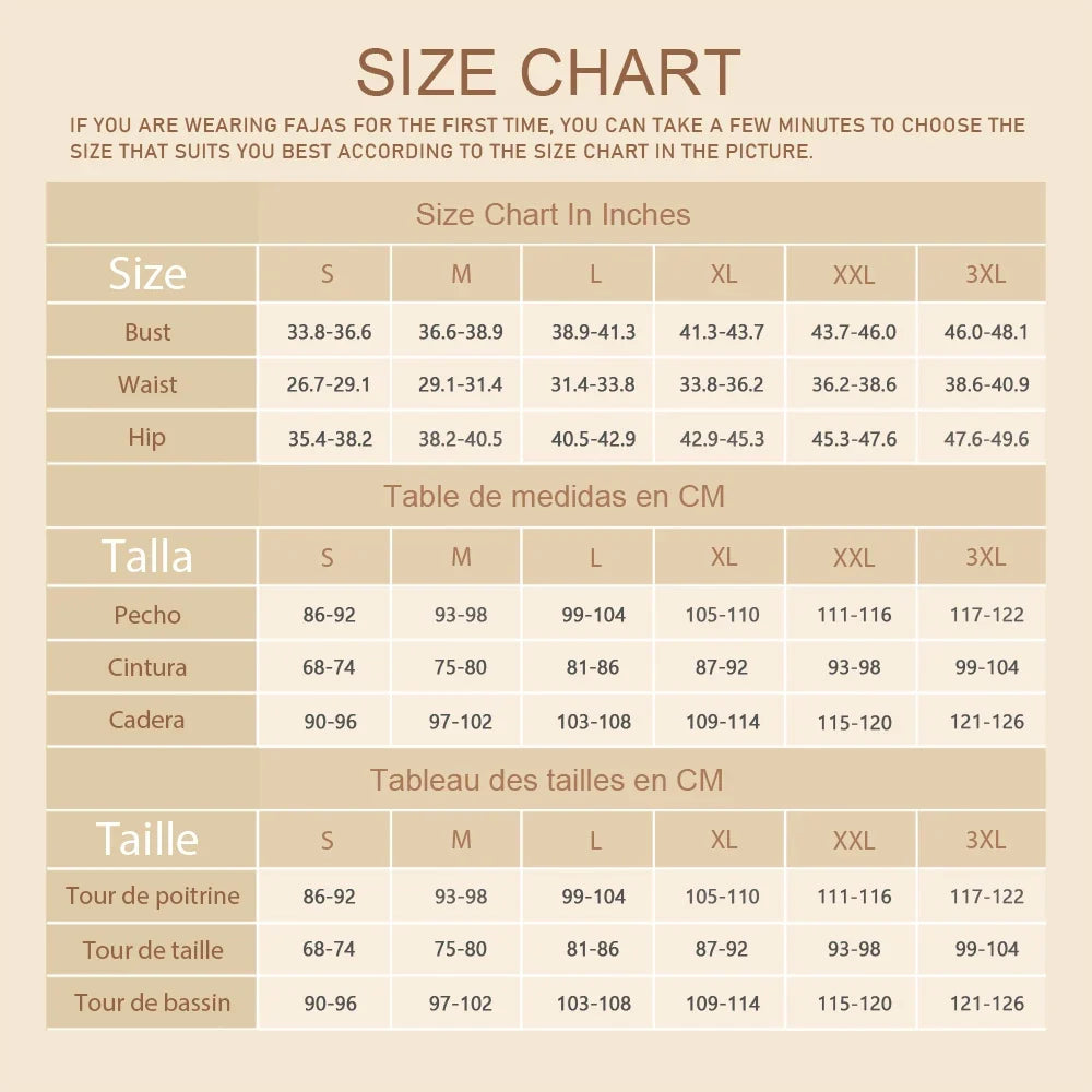 Full Body Tummy Control Faja Bust Wrap Button Mid-Length Shapewear Colombian Reducing And Shapers