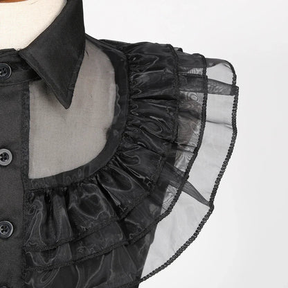 Black Princess Costume Girls Kids Black Gothic Dress