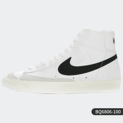 Official Authentic BLAZER MID '77 Men's and Women's Casual Comfortable Sneakers BQ6806-100