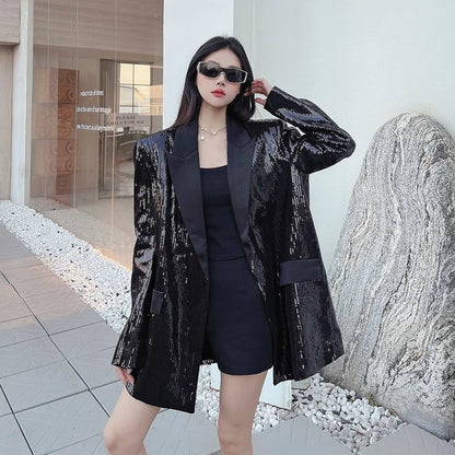 Fashion High-Quality Blazer Jacket Women 2026 New Autumn Long SleeveTemperament Casual  All-Match Ladies Suit Outerwear Tops