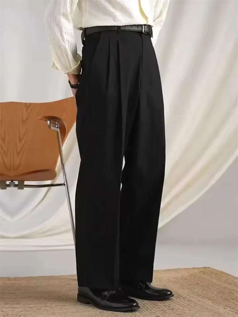 Men's Dress Pants 3 Solid Color Gentleman Cotton T Erkek Pantolon Moda Masculina Luxury Pants British NaplesMen Office Trousers