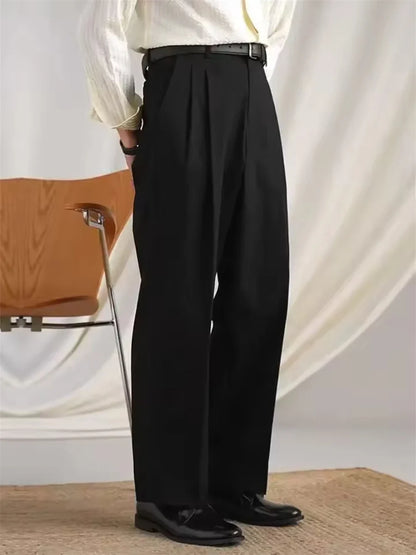 Men's Dress Pants 3 Solid Color Gentleman Cotton T Erkek Pantolon Moda Masculina Luxury Pants British NaplesMen Office Trousers