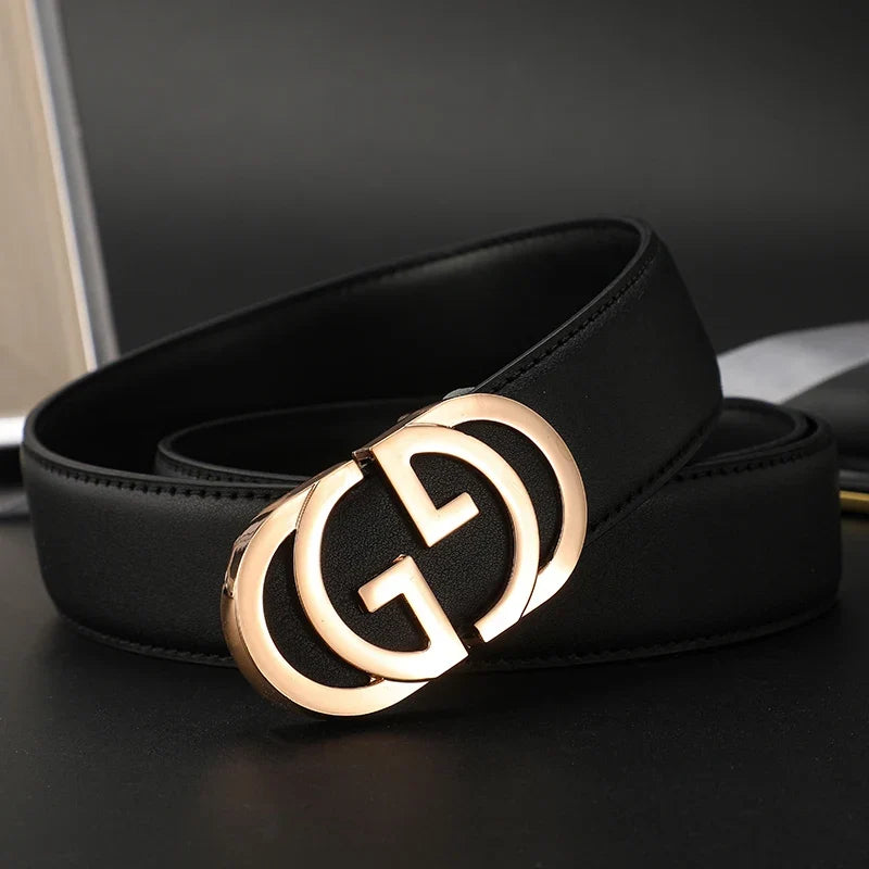 High Quality Luxury Brand Designer Casual pants Belts Male Buckle Men belts Genuine Leather Belt Strap for Jeans