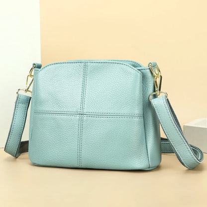 Genuine Leather Women Underarm Bag Versatile Shoulder Handbag Luxury Cowhide Female Crossbody Bag