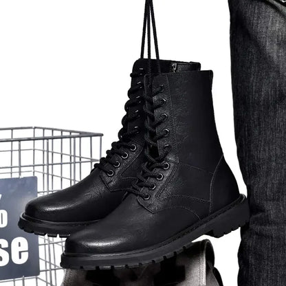 Plus Big Size 49 50 51 52 Winter Mens High Top Leather Boots Combat Tactical Shoes Hunting Khaki Black Retro Sales Discounts