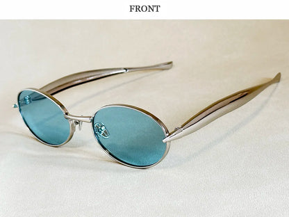 Oval Sunglasses Women Trendy 2025 Luxury Vintage Sunglass Fashion Glasses Dropshipping Lentes De Sol Mujer Lunette Soleil Femme