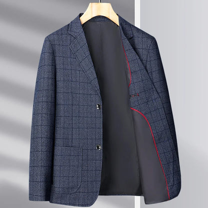 2025 Autumn Winter Woolen Suit Jacket for Men's Korean Slim Fit Casual Business Suit Jackets Social Office Blazers Men Clothing