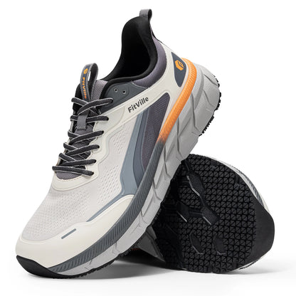Men's Wide Toe Box Shoes Cushioned Well Sneakers Non Slip Lightweight Breathable Running Shoes for Swollen Feet