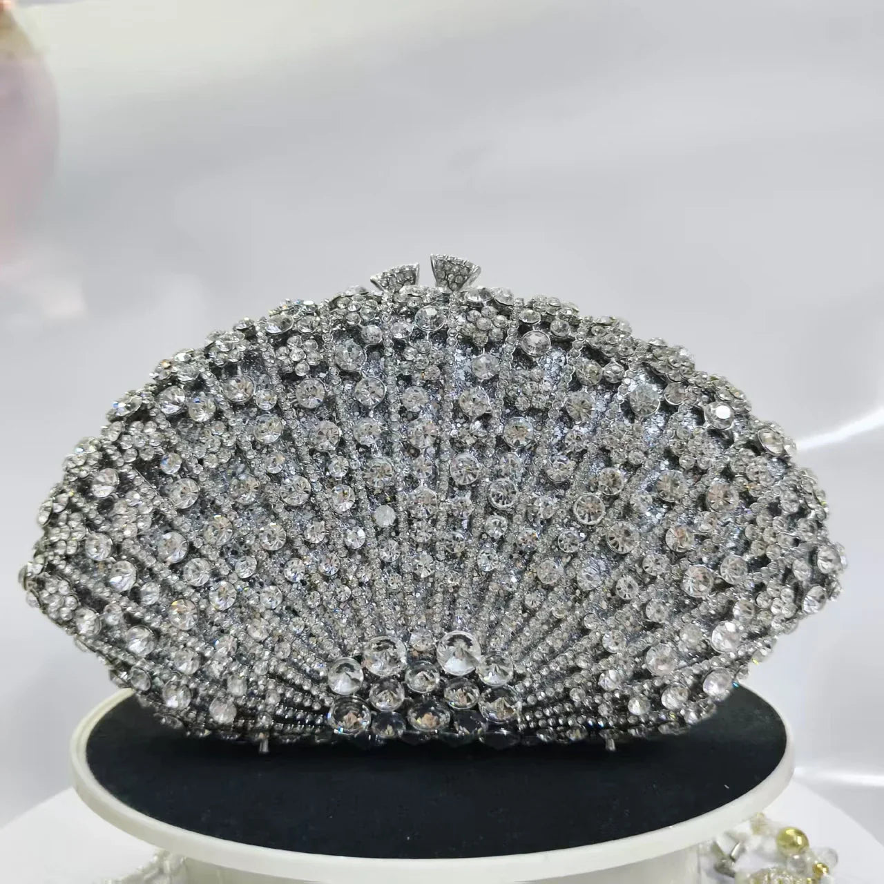 New Rhinestone Clutch Purse Women Elegant Wedding Party Bride Bag Prom Evening Handbag Sparkly Crystal Diamond Birthday Gift