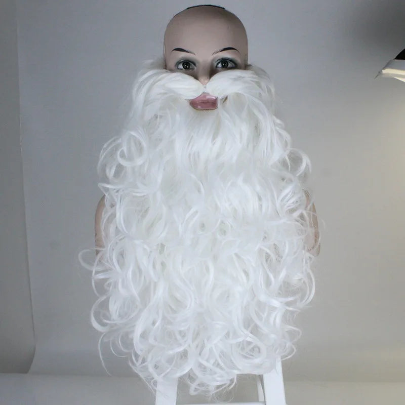 New Santa Claus Carnival Costume Luxurious Performance Outfit Christmas Costume Set Christmas Gift (Without scepter)