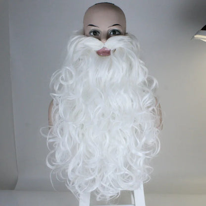 New Santa Claus Carnival Costume Luxurious Performance Outfit Christmas Costume Set Christmas Gift (Without scepter)