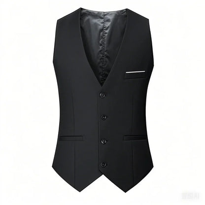 High Quality Men Suit Vest Waistcoat Business Casual Slim Groom Groomsman Wedding Men's Dress Blazer Vests Formal Party Dress
