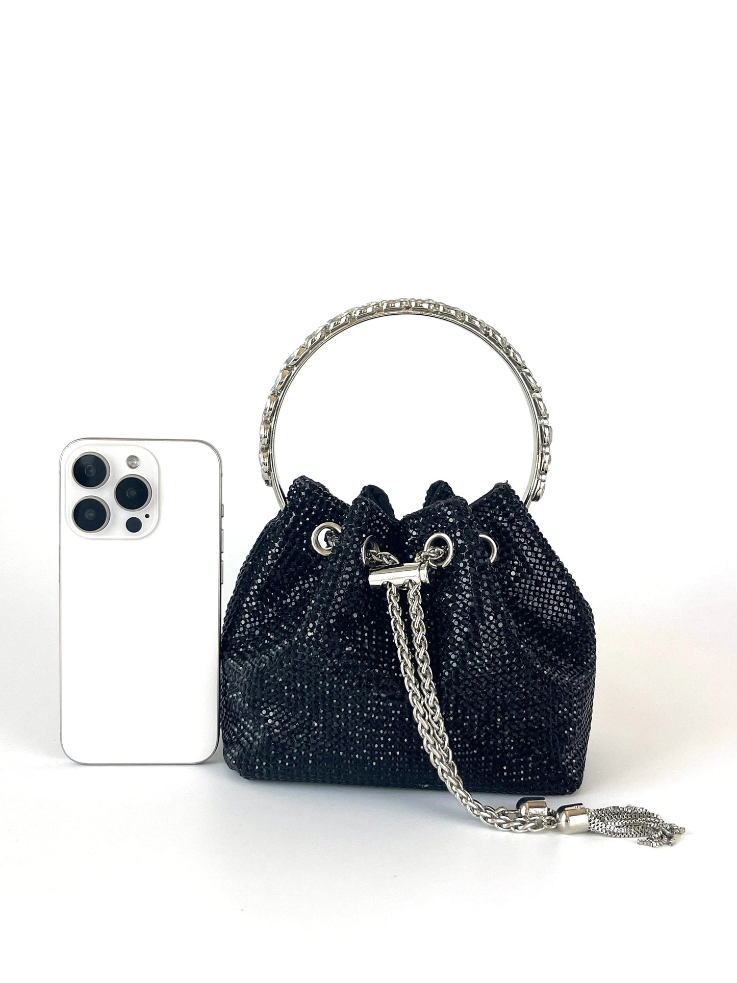 Dinner bag Handle Shining Rhinestones Evening clutch Bag Sparkling, Elegant, Exquisite Dinner Party Handbag party wedding Bag