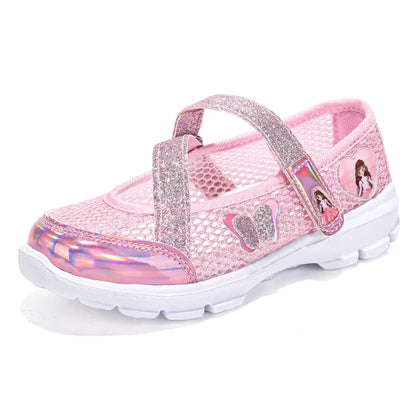 Girls Sandals Cartoon Sweet Soft Sole Children Beach Shoes Children's Summer Floral Sandals Princess Shoes Fashion Cute