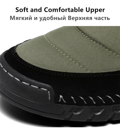 New Fashion Men's Boots Winter Plush Men Snow Boots Warm Fur Ankle Boots Outdoor Non-slip Sneakers Winter Casual  Boots Size 46