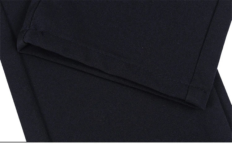 Men's Elastic Straight Pants Business Casual Long Suit Pants Male Formal Trousers Solid Colors Black BLue Plus Size 38 40