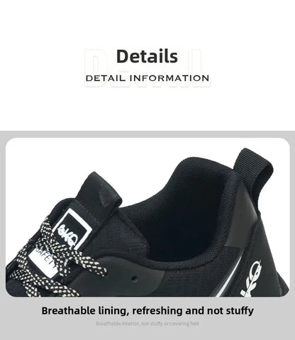 New Lightweight and Breathable Labor Protection Shoes for Men and Women Anti Smashing and Anti Piercing Steel Toe Safety Shoes