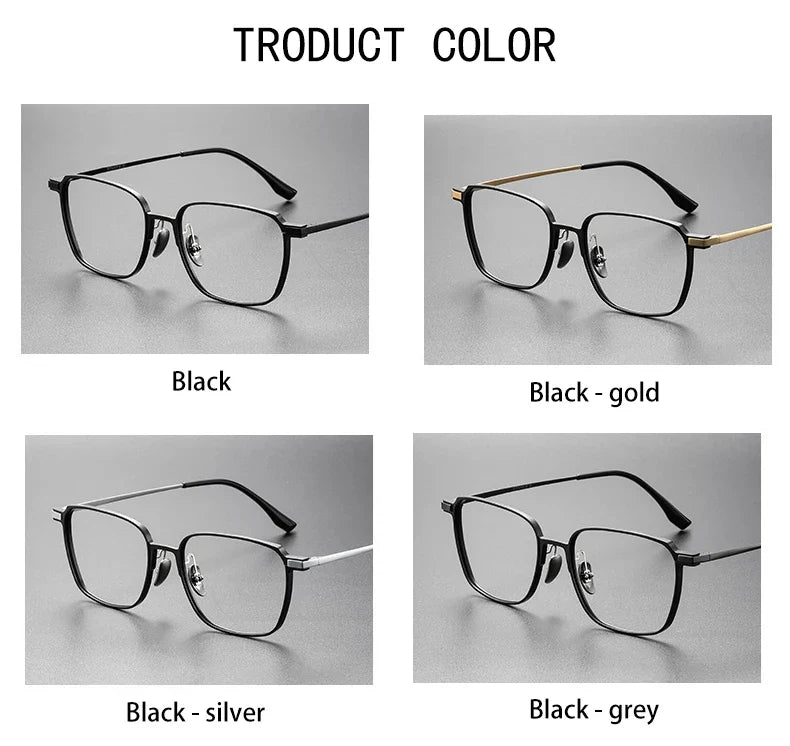 Aluminum Titanium Legs Men's Business Classic Anti-Blue Light Computer Glasses Reading Glasses Customizable Lenses 20229