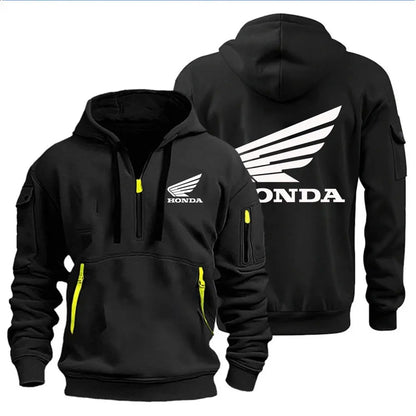 Men's Hoodies Motorcycle Jackets Honda Wings Logo Printed Sweatshirt Pullover Trendy Motorcycle Jackets for Autumn and Winter