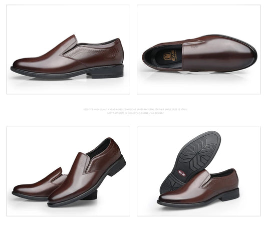 Genuine leather breathable business casual leather shoes Korean version formal British commuting leather shoes