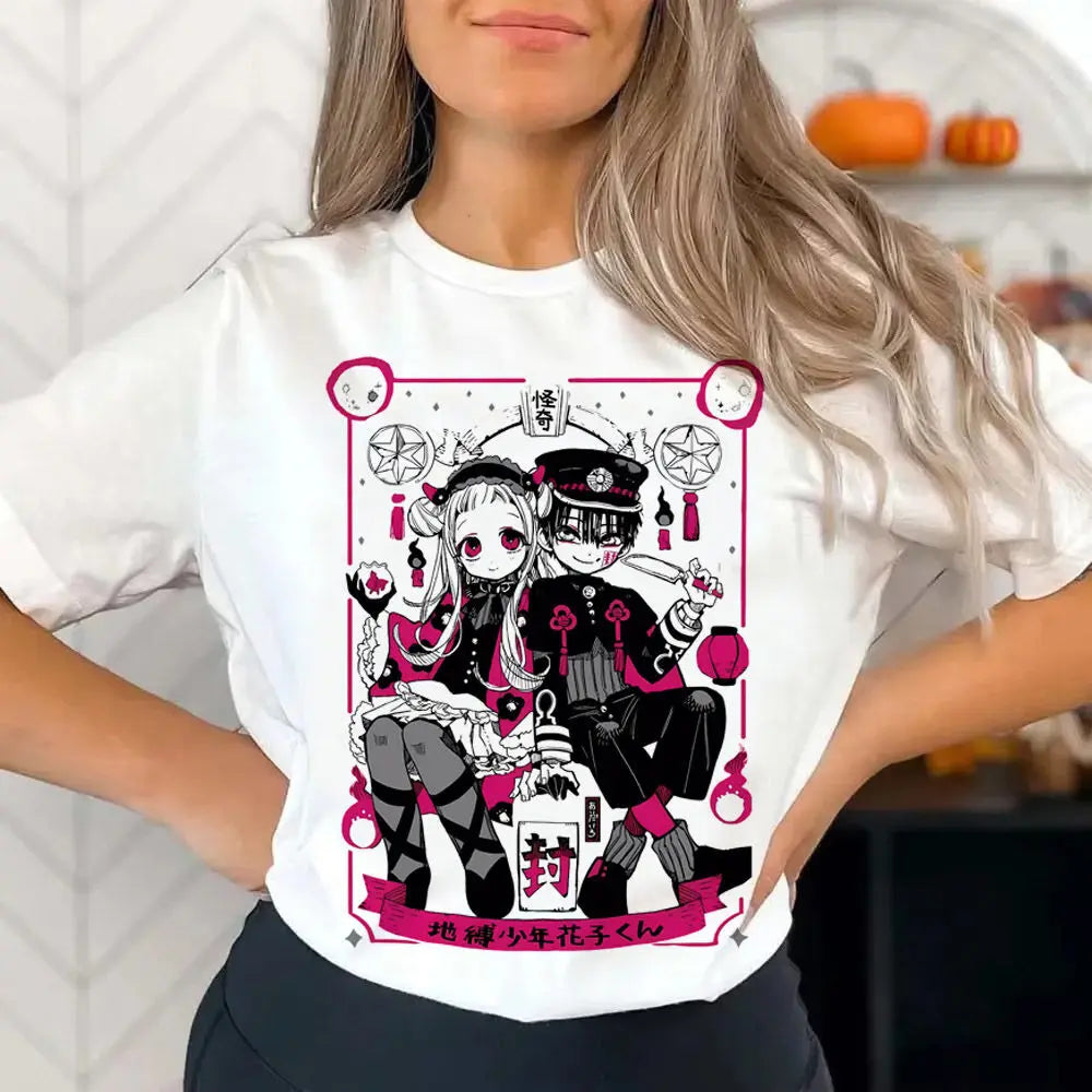 Toilet Bound Hanako Kun shirt girl Gothic harajuku  hip hop Digital Y2k shirt Classic Breathable harajuku 2000s Comfortable