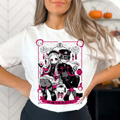 Toilet Bound Hanako Kun shirt girl Gothic harajuku  hip hop Digital Y2k shirt Classic Breathable harajuku 2000s Comfortable