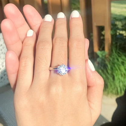 Original 925 Sterling Silver Ring Moissanite Diamonds with Certificate Fine Jewelry Wedding Engagement Rings for Women