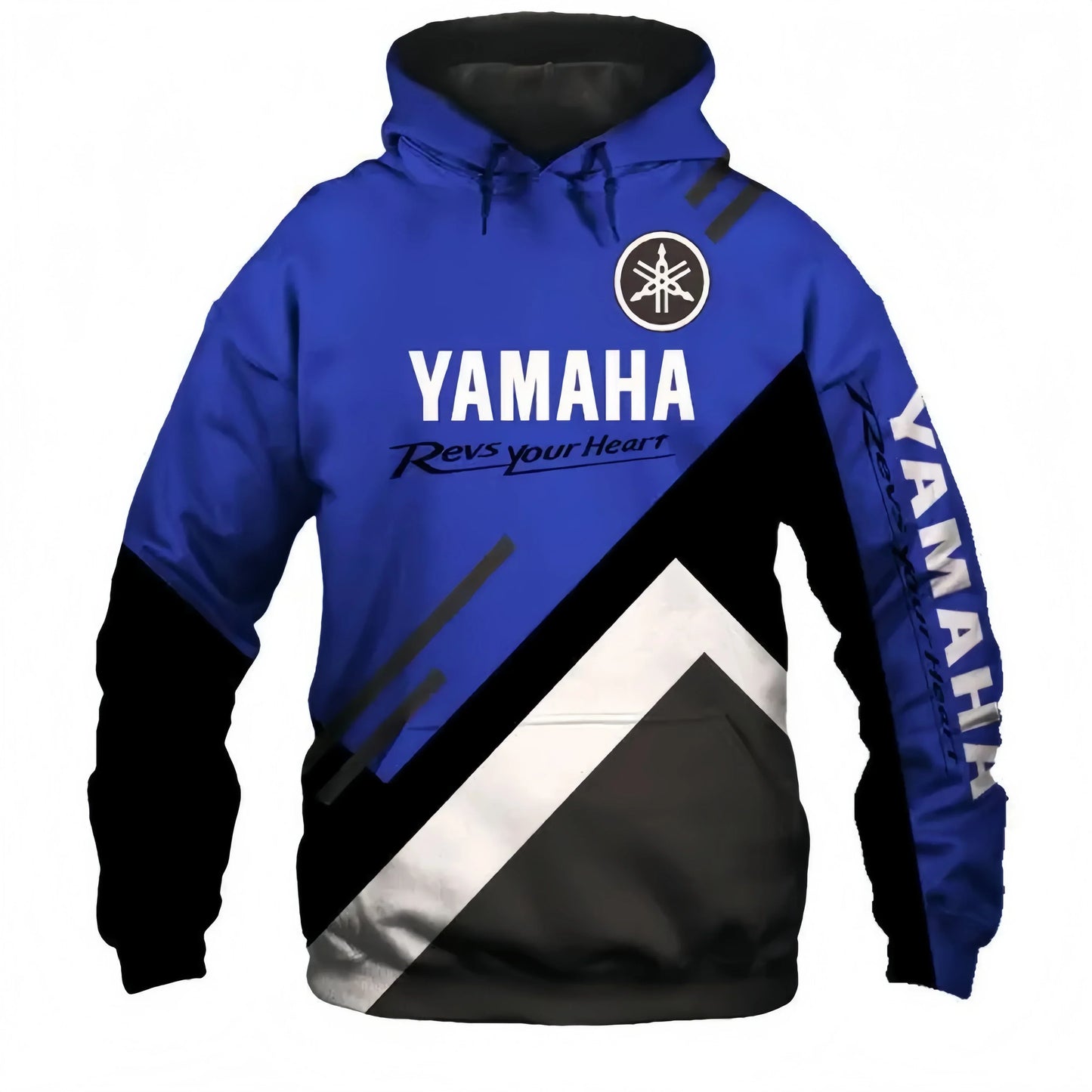 New popular Yamaha motorcycle 3D printed hoodie, fashionable men's outdoor riding extreme sports racing top