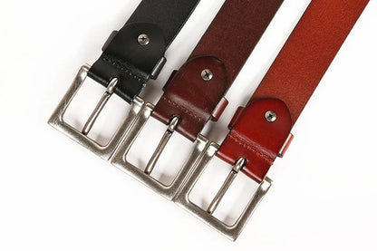3.8CM Cowboy Punk Belt Real Genuine Leather Men Belt Metal Stud Rivet Jeans Belts For Men Strap Ceinture Homme Male Strap