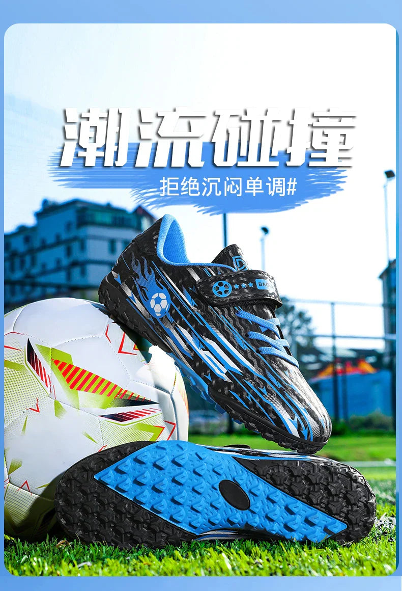 Kids Youth Soccer Shoes Boys Girls Football Cleats TF FG Training Sneakers Non-Slip Grass Artificial Grass Sport Boots