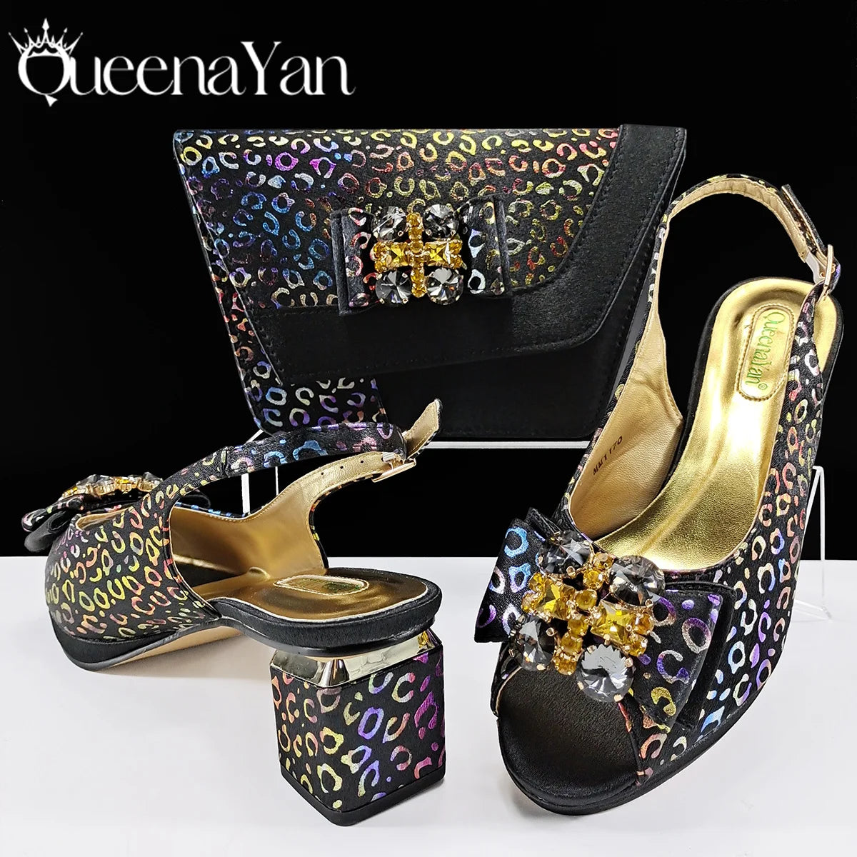 2025 Charming Fusion: Elegant Hand-Packed Square Heels for Delicate Evenings