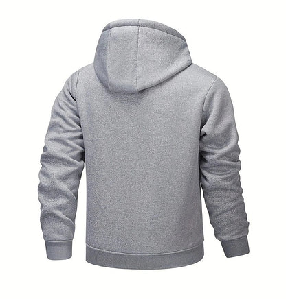 Winter Lambswool Zipper Hoodies Thicken Warm Jackets Long Sleeve Sweatshirts Casual Sports Fleece Black Coats Hooded Men Coat To