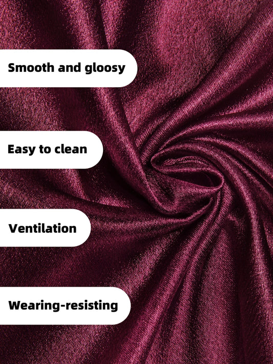 6PCS Men's Satin Vest & Tie Hanky Cufflinks Bowtie Clip Set – Formal Waistcoat with Multiple Color Options for Weddings Events