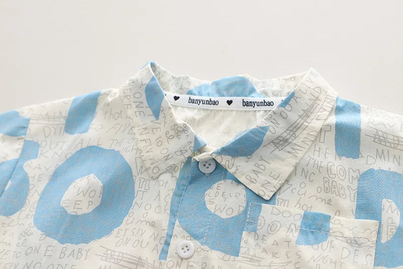New Summer Baby Boys Clothes Sets Toddler Kids Letter T-shirt + Shorts 2Pcs Children Casual Outfits Clothing Tracksuits 0-5Years