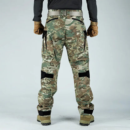 Men's Tactical Pants Casual Cargo Multi-Pockets Trousers Quick Dry Outdoor Waterproof Workwear Trousers Wear-Resistant Overalls