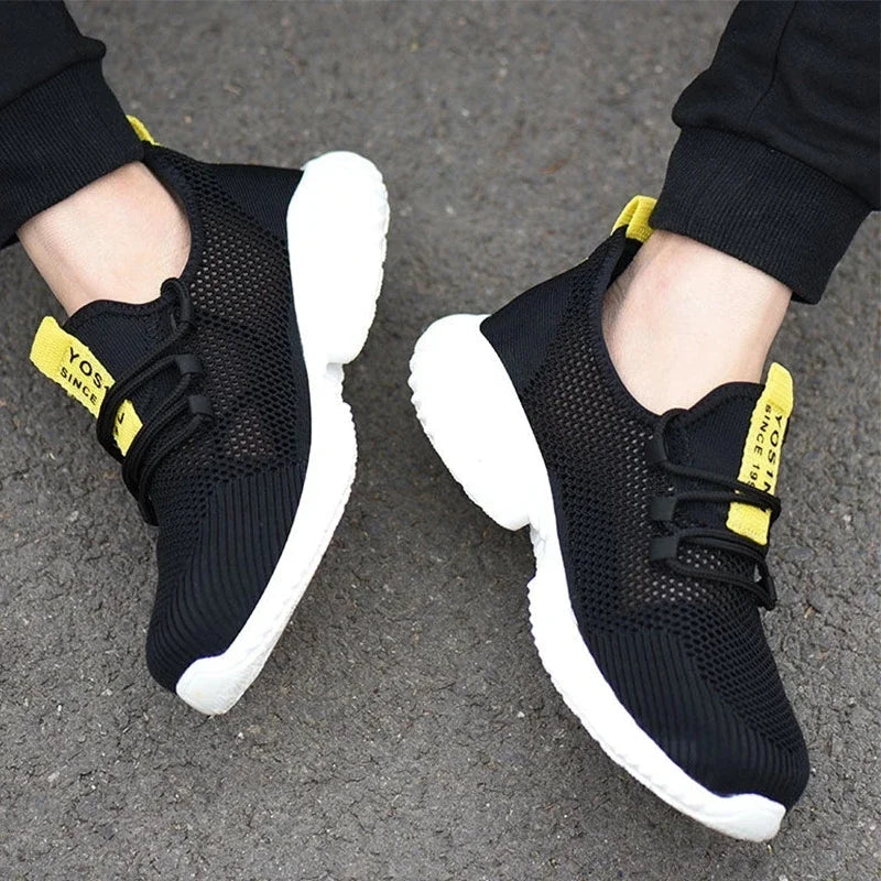Work Boots Breathable Safety Shoes Men's Lightweight Summer Anti-Smashing Piercing Work Sandals Single Mesh Steel Toe Sneaker