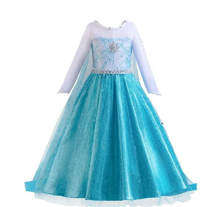 Kids Princess Dress Variety Set for Girl Cosplay Halloween Birthday Party Costume Gown 2-8Y Vestido Girls Birthday Gifts