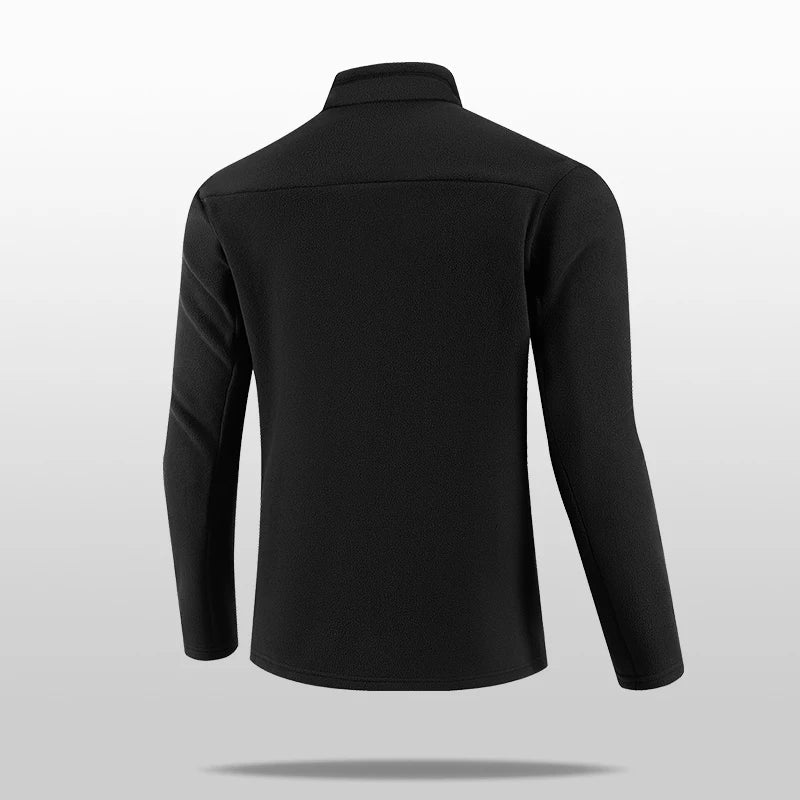 New Men's Autumn/Winter Outdoor Skiing Running Warm Thick Long Sleeve Base Shirt Fashion Casual Fitness Jacket T-Shirt Tops