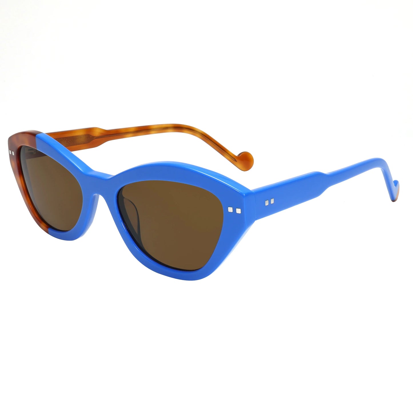 Beach Sunglasses Retro Asymmetric Square Frame UV400 for Men Women Polarized Summer Fashion Lightweight Travel