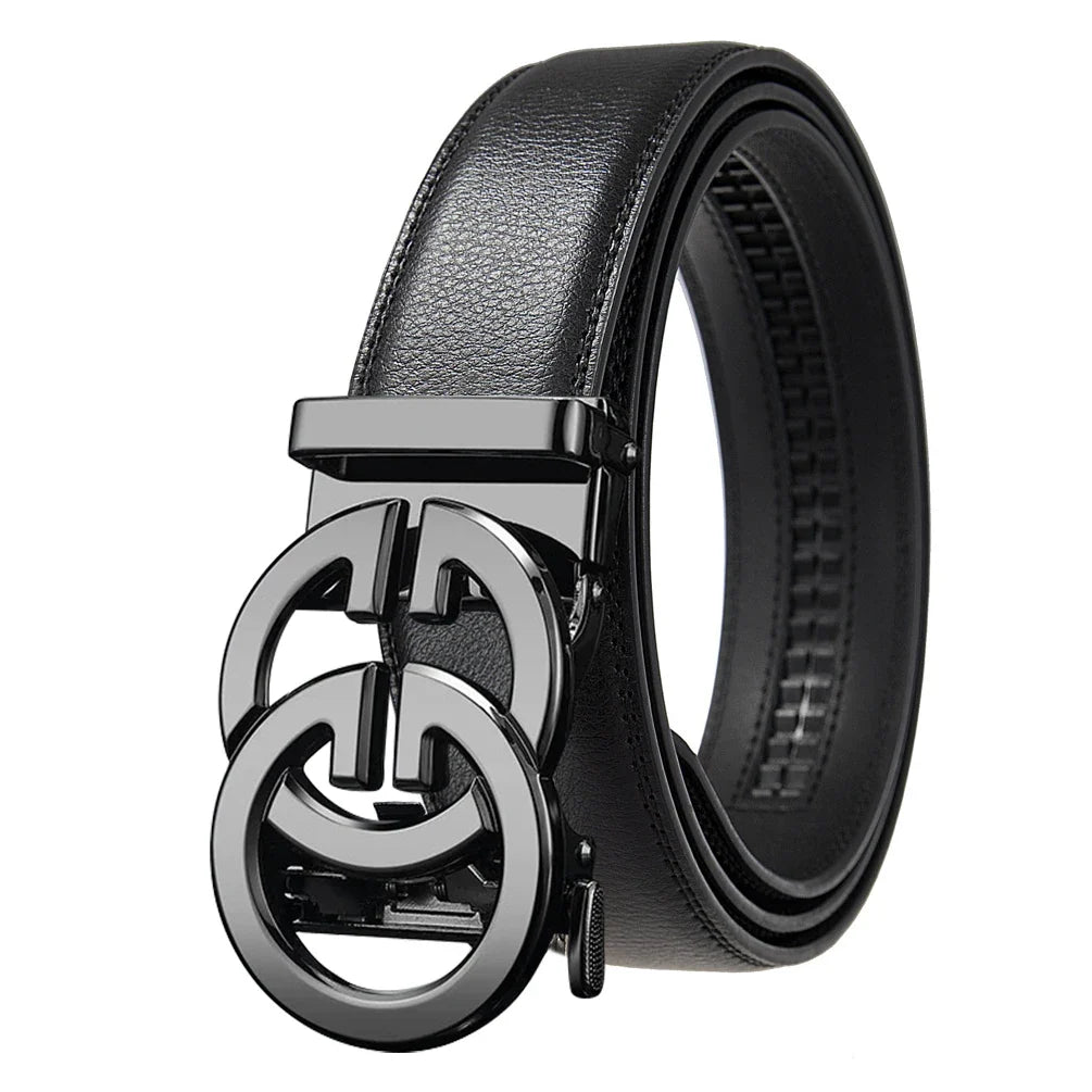 Men's Belt Genuine leather belt Man's high quality luxury business automatic belt Adjustable designer belt for men