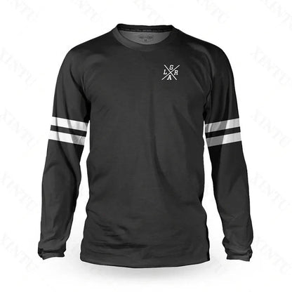2022 Men's Motorcycle Loose Rider Jersey DH Cross Country Endurance Race BMX MTB Mountain Bike Shirt Can Be Customized