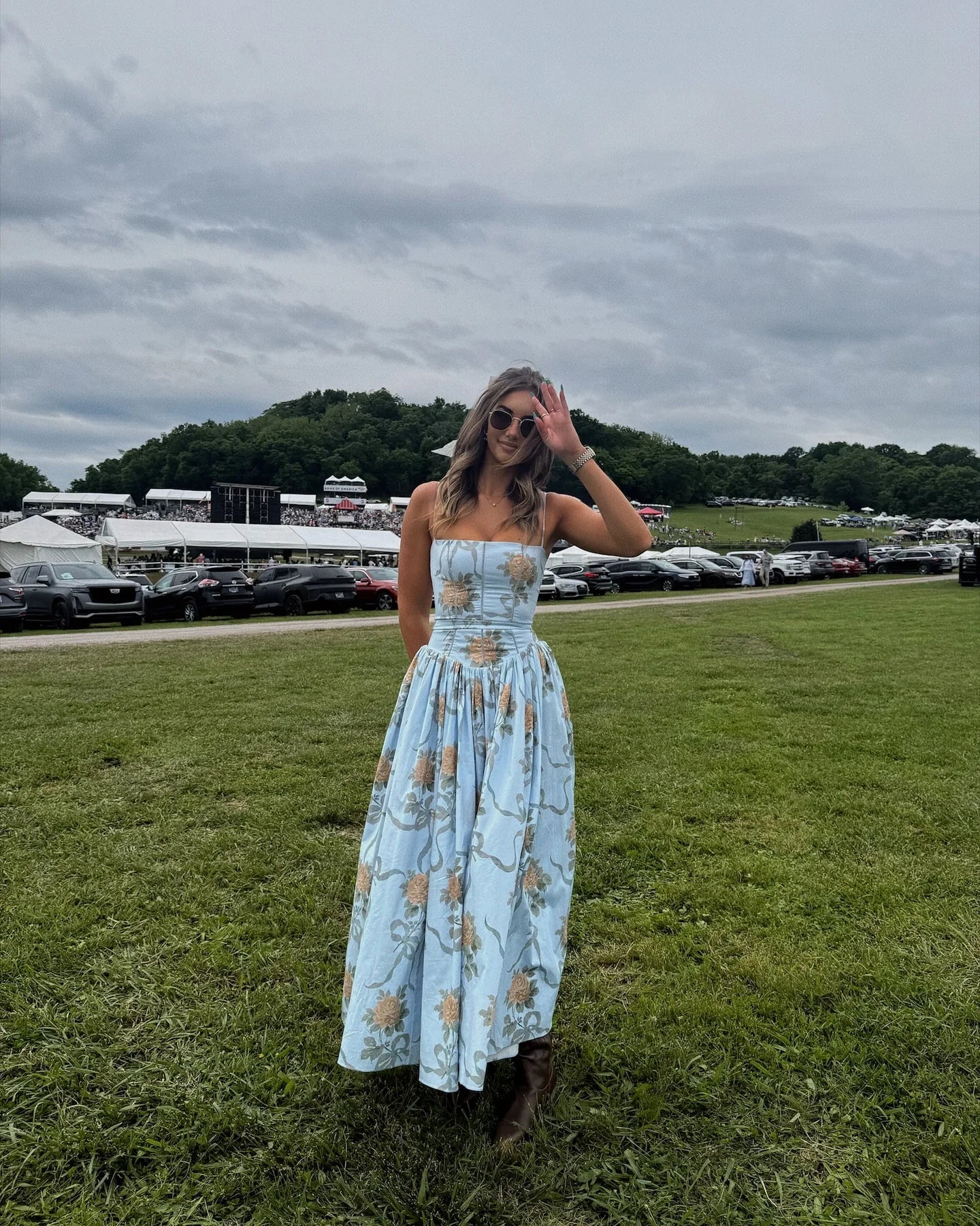 Summer Floral Print Dress Elegant 2025 New Arrivals Spaghetti Strap Flare Dress Maxi Holiday Party Dresses Women