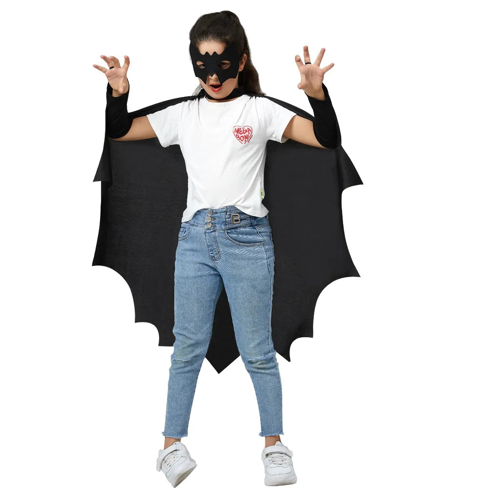 1set/lot cosplay bat costumes girl boy halloween party costumes